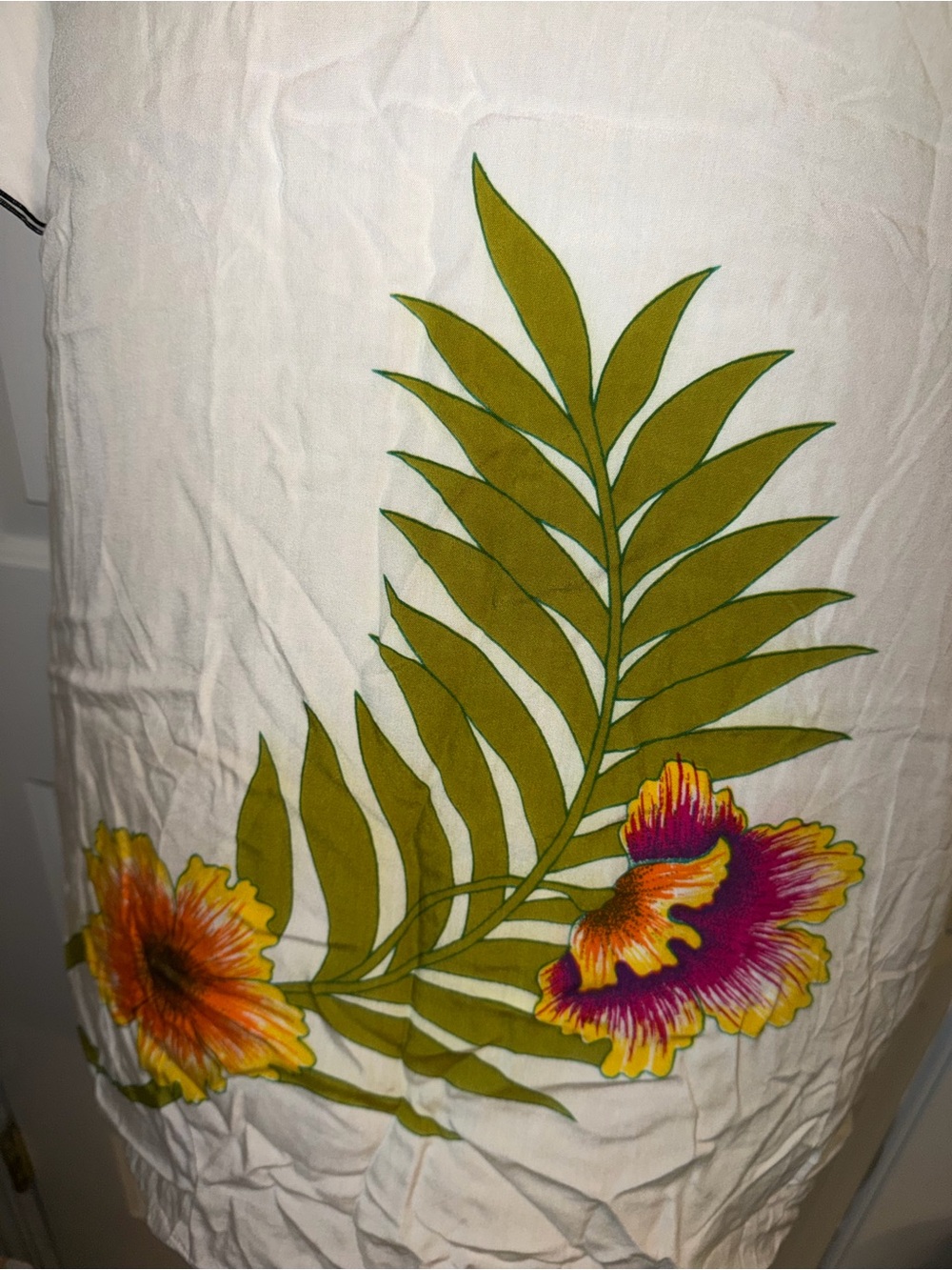 Vintage Indonesian Batik Elok Caftan open size up to Lg - Picture 2 of 8